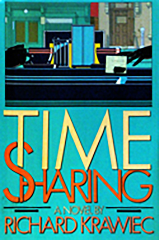 A book cover with the title time sharing.